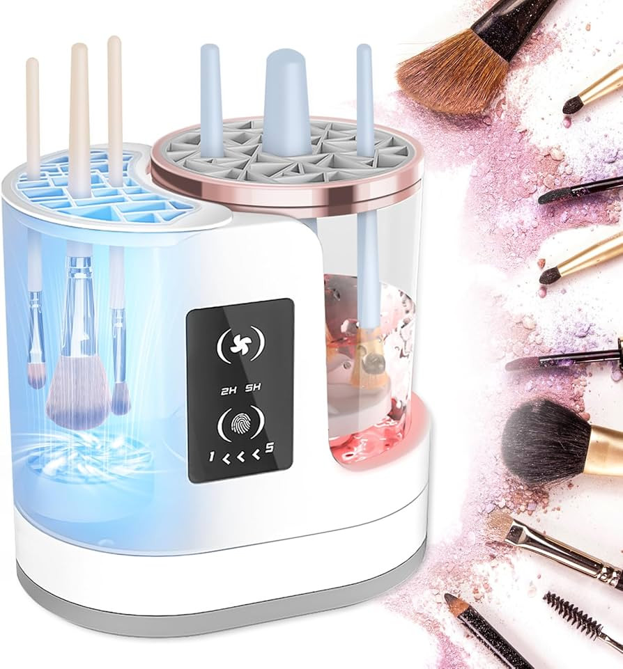 LARDERGO Makeup Brush Cleaner Machine, Ultimate Efficient Electric Automatic Cleaner and Dryer fo... | Amazon (US)