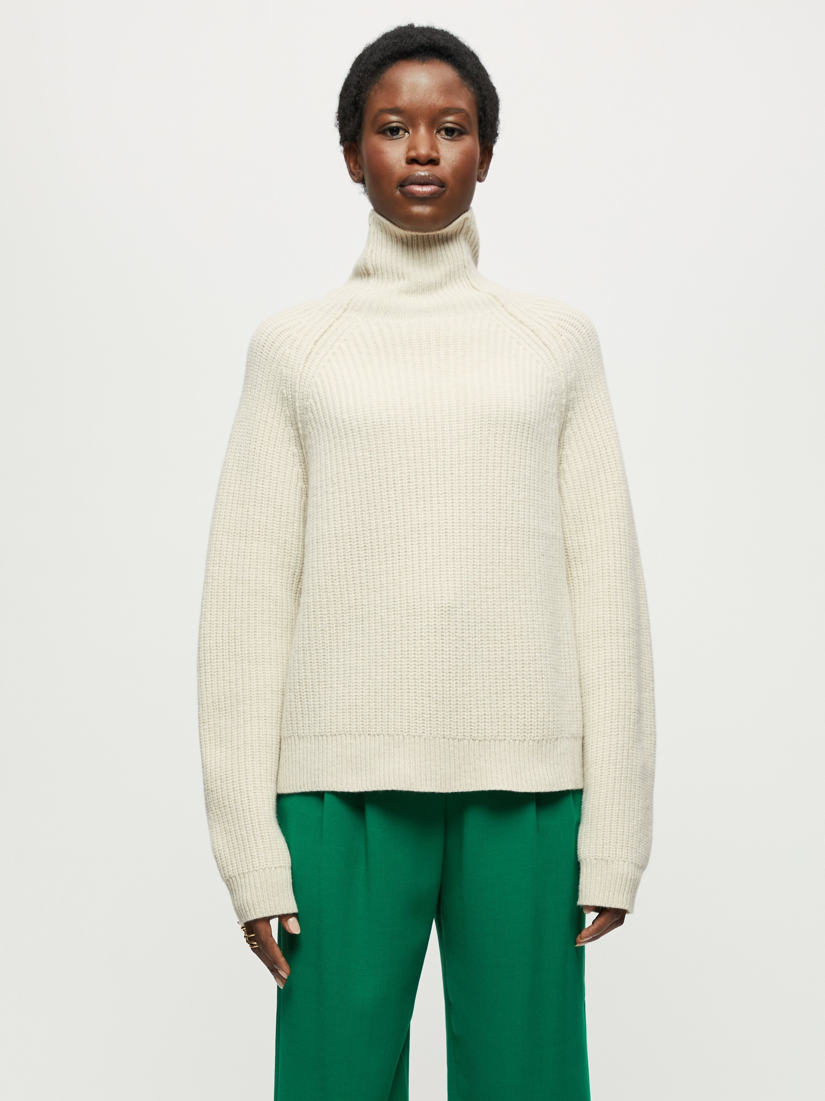 Merino Fishermans Rib Jumper | Jigsaw (UK)