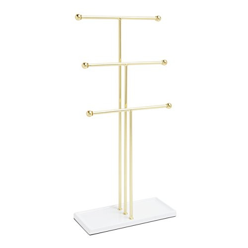 Umbra Trigem Hanging Organizer – 3 Tier Table Top Necklace Holder, Box Display with Jewelry Tra... | Amazon (US)