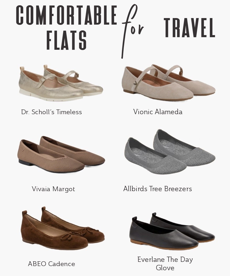 Cute flats are an effortless way to elevate any outfit, but they can become uncomfortable after hours of walking. Here are some of the most comfortable flats that are perfect for long days on your feet.

#ComfortableBalletFlats #BalletFlats #FootWear #TravelShoes #SlipOnShoes #JetSetStyle #ChicAndComfy

#LTKTravel #LTKShoeCrush