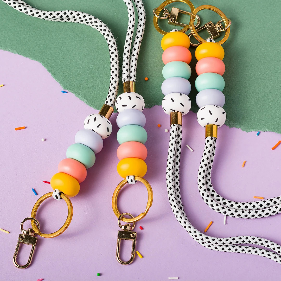 Lanyard, ID Holder, Teacher Lanyard, ID Lanyard, Beads Lanyard, Teacher Keychain, ID Badge, Lanya... | Etsy (US)