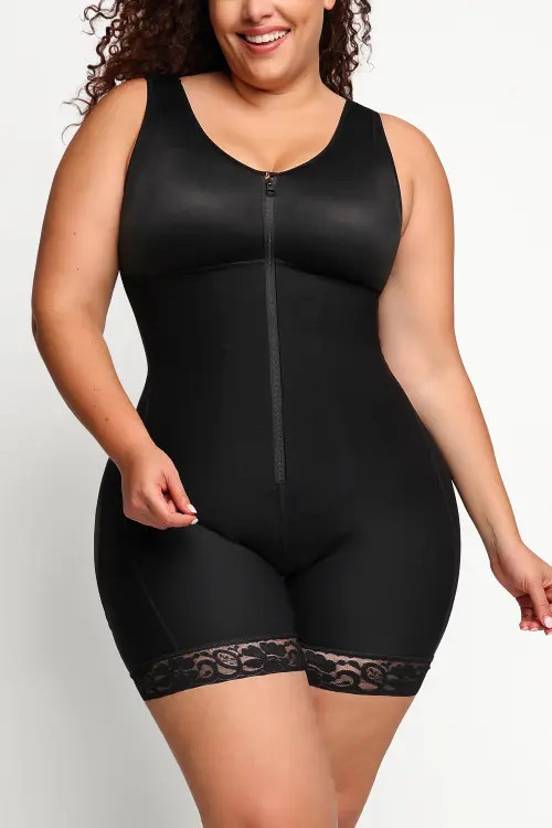 Shapellx AirSlim® Full Coverage Sculpting Bodysuit in Jet Black at Nordstrom, Size X-Large | Nordstrom