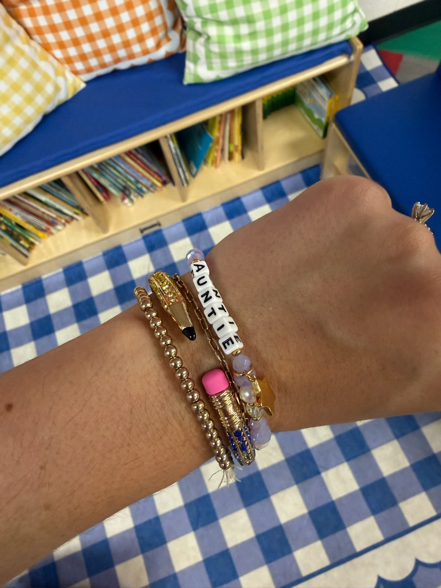 Teacher bracelet stack of the day 📚✨ 

 #LTKootd