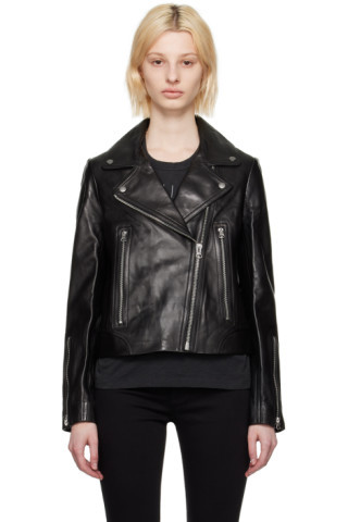 Black Mack Leather Jacket | SSENSE