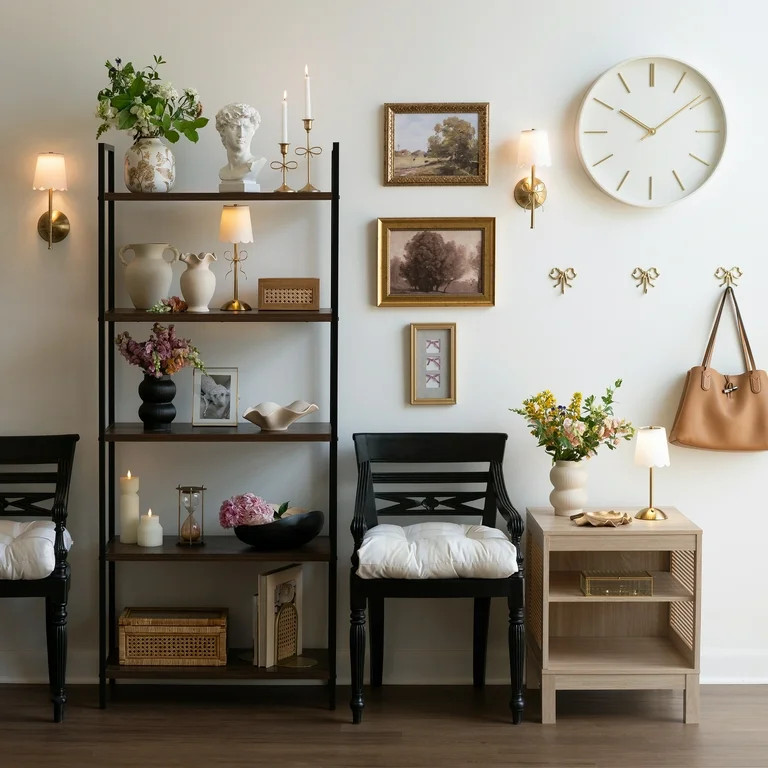 Home Decor Collection Ruffle Shaped off-White Ceramic Indoor Tabletop Vase | Walmart (US)