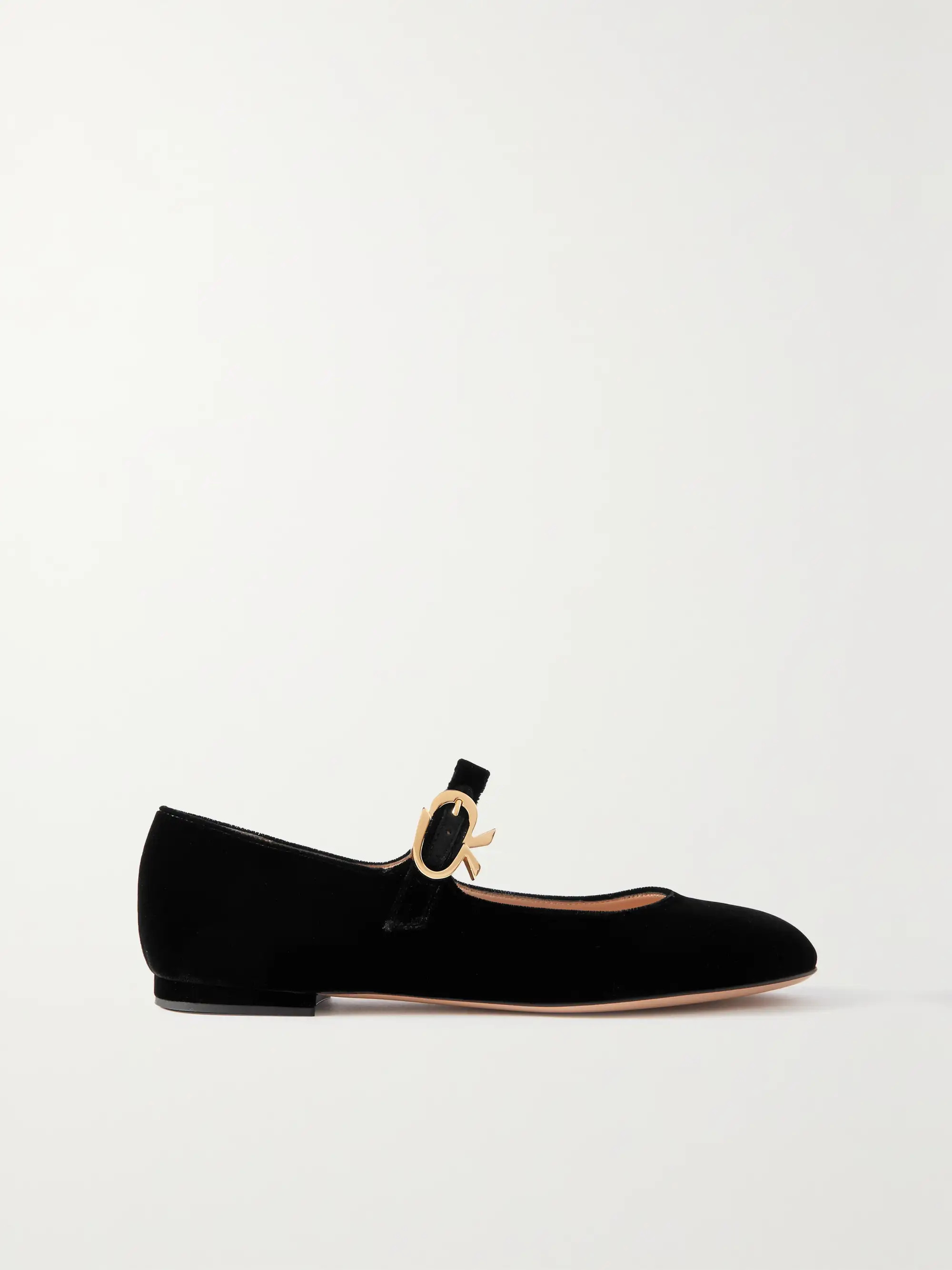 Velvet Mary Jane flats | NET-A-PORTER (UK & EU)