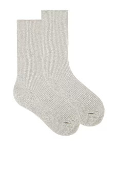 Eterne Classic Rib Socks in Heather Grey from Revolve.com | Revolve Clothing (Global)
