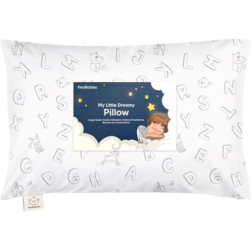 Toddler Pillow with Pillowcase - 13x18 My Little Dreamy Kids Travel Bed Pillows for Sleeping, Org... | Amazon (US)