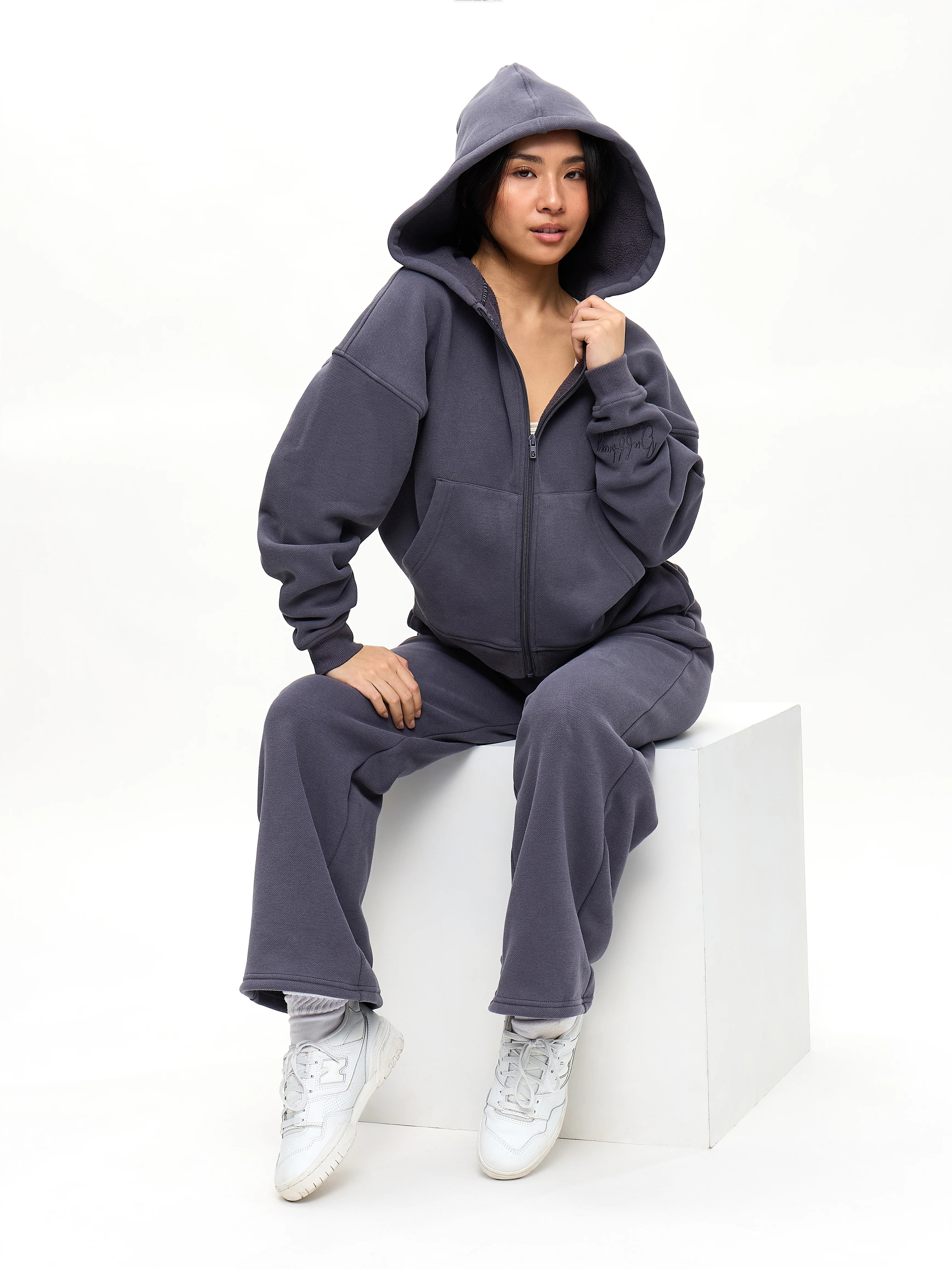 Plush Fleece Zip Hoodie | Buffbunny