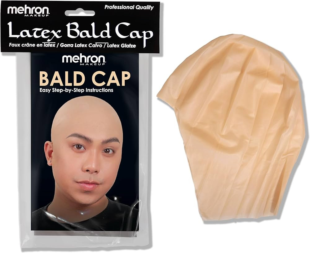 Mehron Makeup Professional Bald Cap for Adults, Men, & Women | Costume Bald Cap for Halloween, Co... | Amazon (US)