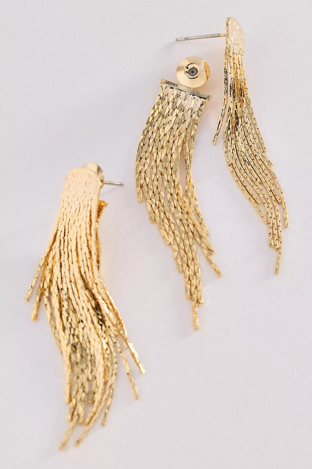 Metal Fringe Drop Earrings | Anthropologie (US)