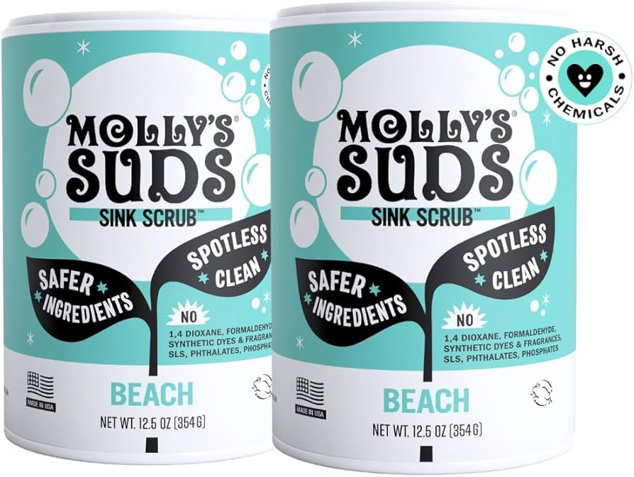 Molly's Suds Sink and All Purpose SCRUB | Gently Removes Stains, Scrubs Away Grease & Gime, Buffs... | Amazon (US)
