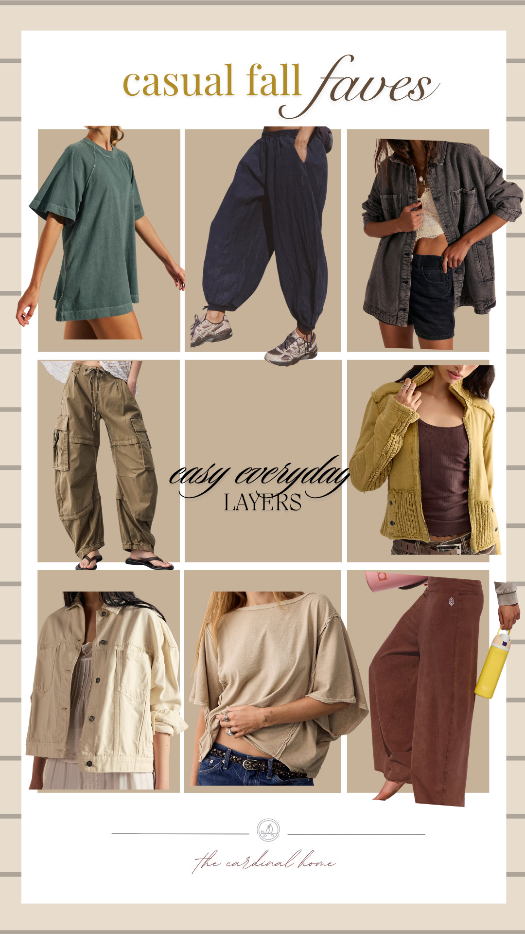 Fall outfits, cozy mom outfits, women’s fall fashion, casual fall outfits, mom OOTD, everyday outfits, oversized tee, barrel pants, cargo pants, denim jacket, utility jacket, cozy cardigan, wide leg pants, neutral outfits, brown outfits, olive green outfit, fall layering, casual mom style, comfy outfits, affordable fashion, fall wardrobe, women’s fashion finds, outfit inspiration, cozy fall style 

 #LTKootd #LTKmomlife #LTKSeasonal