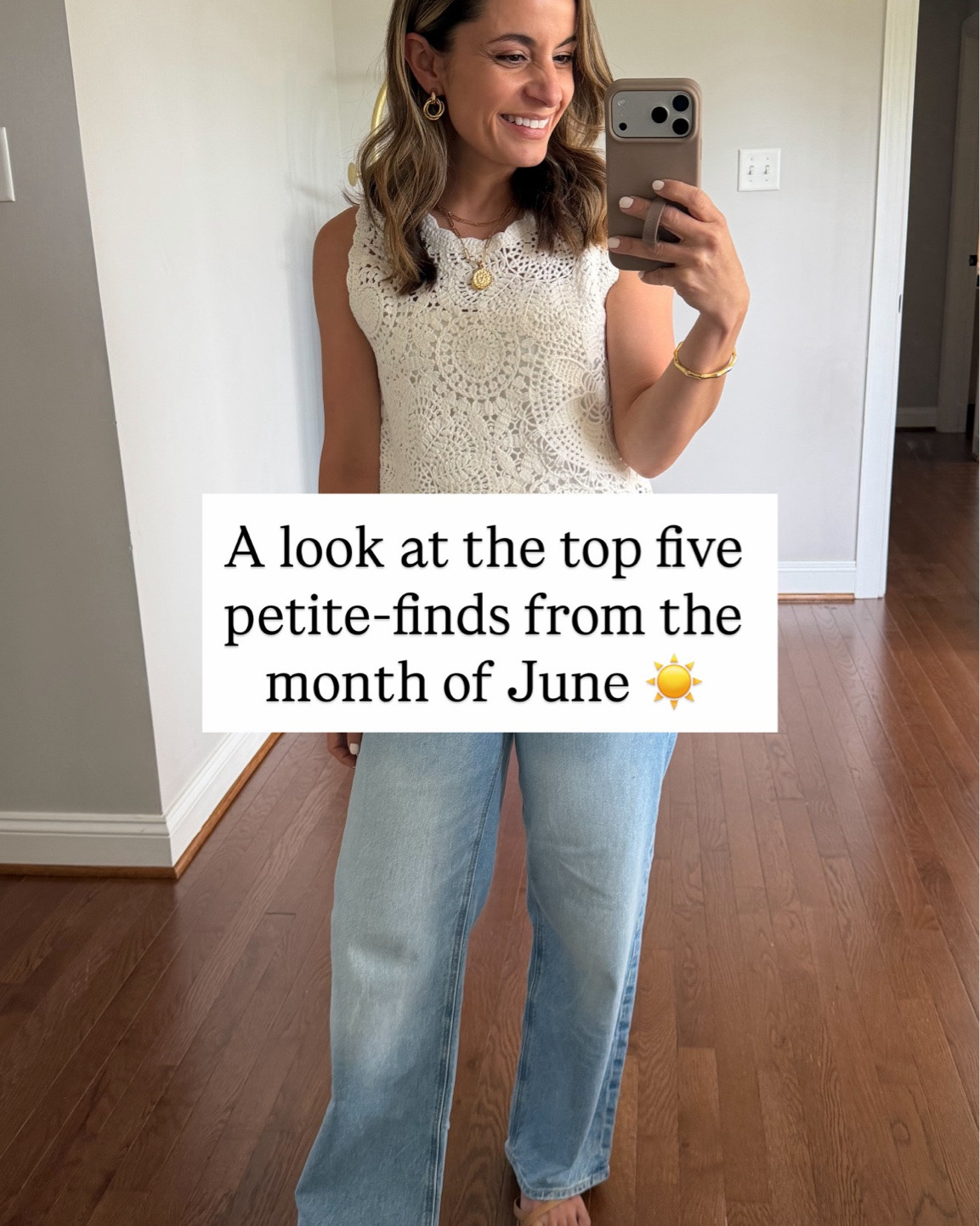 A look at the top five sellers of June! 

AE jeans: 00 short - mid rise for me with a 9” rise and 27” inseam (extra short has a 25” inseam) 
Crochet top (Abercrombie): xxs 

Pull on shorts (Target): xs 
Tank top (Madewell): xxs 

Printed dress (LOFT): petite xxs

Effortless crop pants (Aritzia): 0 in dark night navy (I could have gone for 00). 11.5” rise 24” inseam 
Vest (Aritzia): 0 - sized up 

Two piece dress (Anthropologie): petite xxs

#LTKPetite