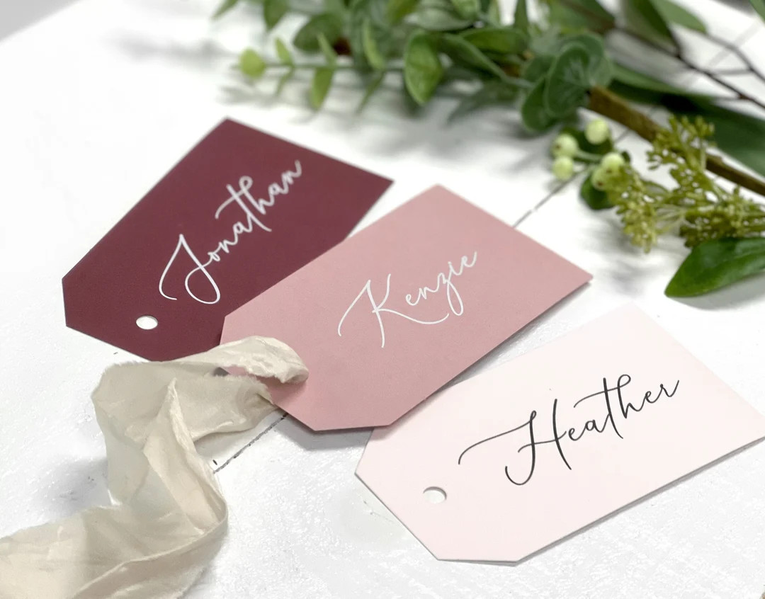 Bridesmaid Gift Tags Personalized Name Tags Printed - Etsy | Etsy (US)