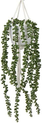 23" Artificial Plants Vines Fake Hanging Plants Ivy String of Pearls Plants Faux Hanging Plants w... | Amazon (US)