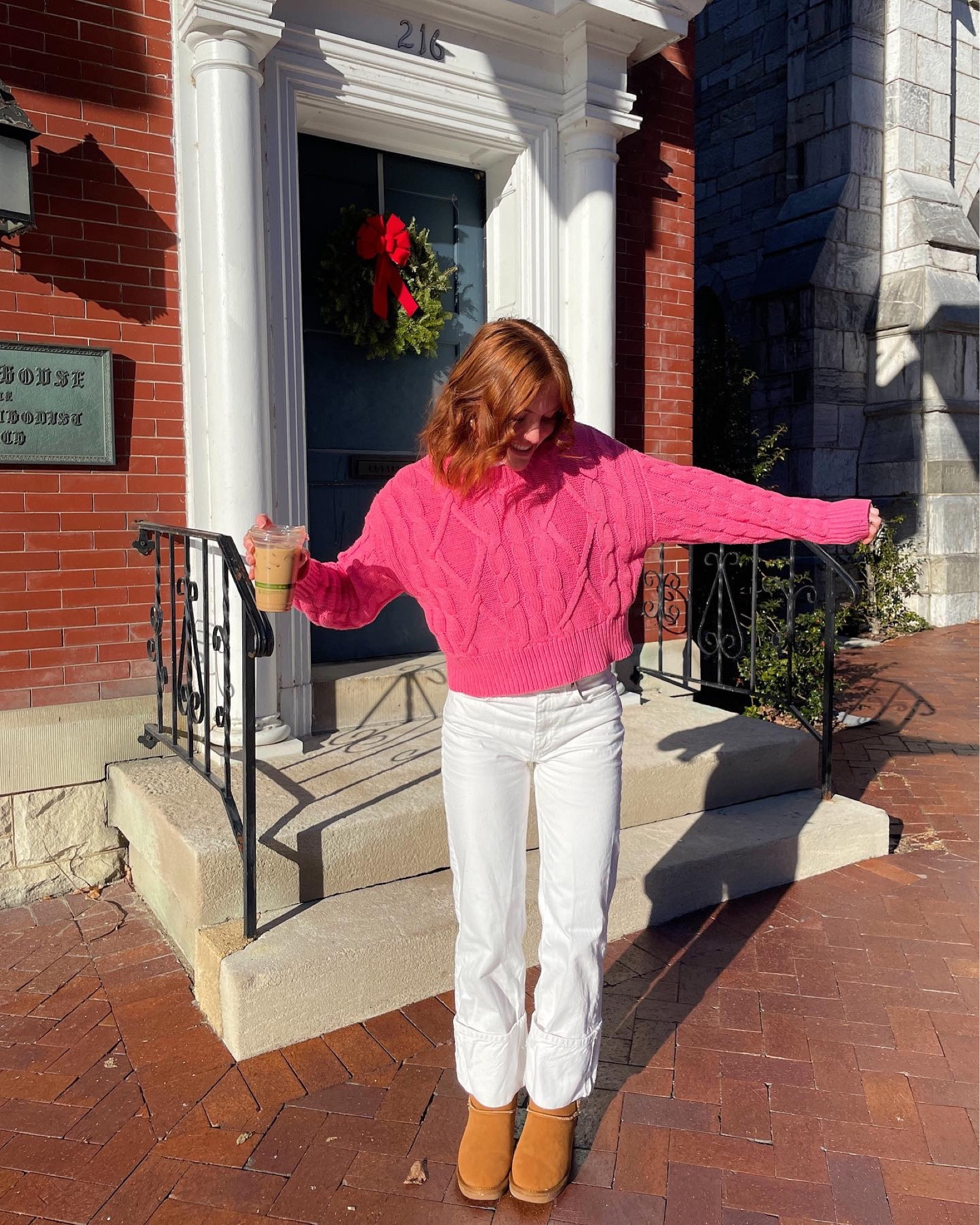 pop of color 💘 wearing a small in the sweater & use code MEGHAN15!

#LTKSeasonal #LTKGiftGuide