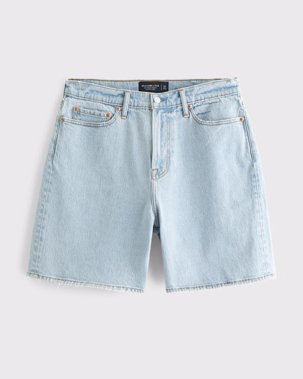 Men's Athletic Loose Denim Short | Men's Bottoms | Abercrombie.com | Abercrombie & Fitch (US)