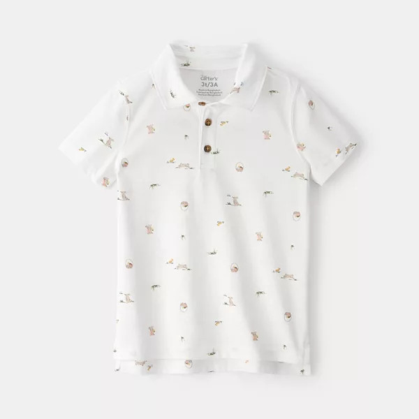 Boys 4-12 Jumping Beans® Carrot Print Jersey Polo | Kohl's