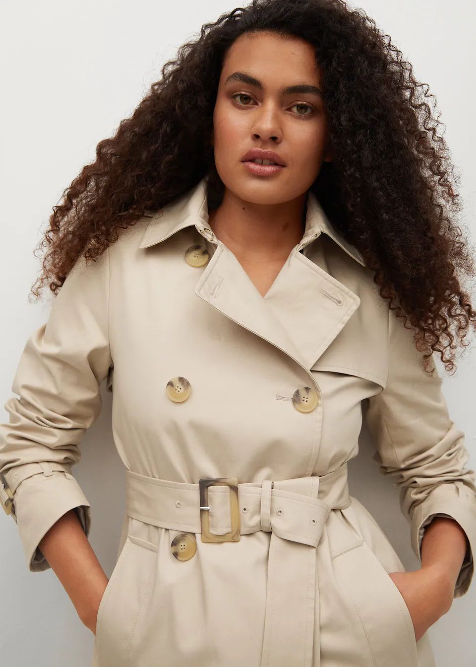 Classic cotton trench coat | MANGO (US)