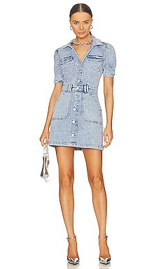 PAIGE Mayslie Denim Dress in Alivia from Revolve.com | Revolve Clothing (Global)