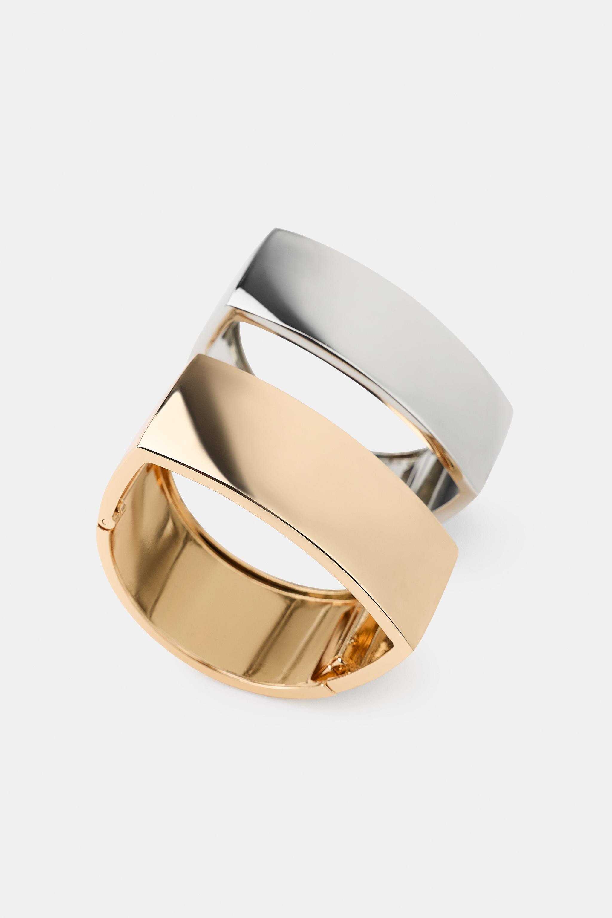 2-PACK METAL BRACELETS | Zara US