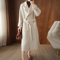 Women Double Face Wool Coat, Wrap Long Coat, Beige Overcoat, Camel Coat, Blue Coat, Oversize Coat, W | Etsy (UK)