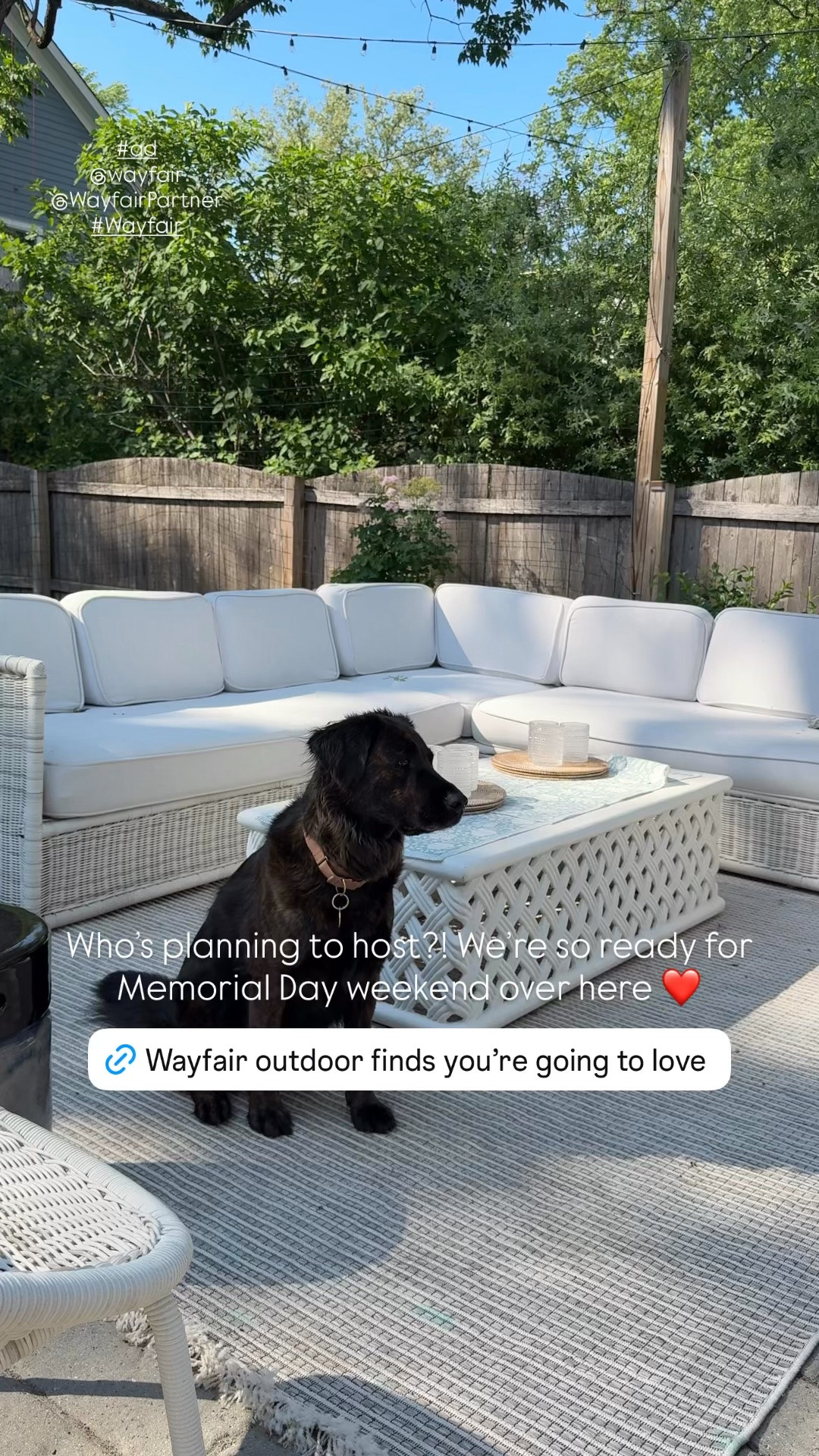 #ad We're ready for outdoor entertaining this season all thanks to @Wayfair! 

Our outdoor rugs have lasted years (and still look gorgeous!!) -- perfect for that perfect modern coastal look. I also found the prettiest throw pillows for our sofas and rocking chairs, a woven storage box that blends seamlessly with our decor (for all of the kids' toys), an umbrella that will make you feel like you're on vacation, and outdoor solar lights that let you entertain when the sun goes down.

#WayfairPartner#Wayfair

#LTKSaleAlert #LTKHome #LTKSeasonal