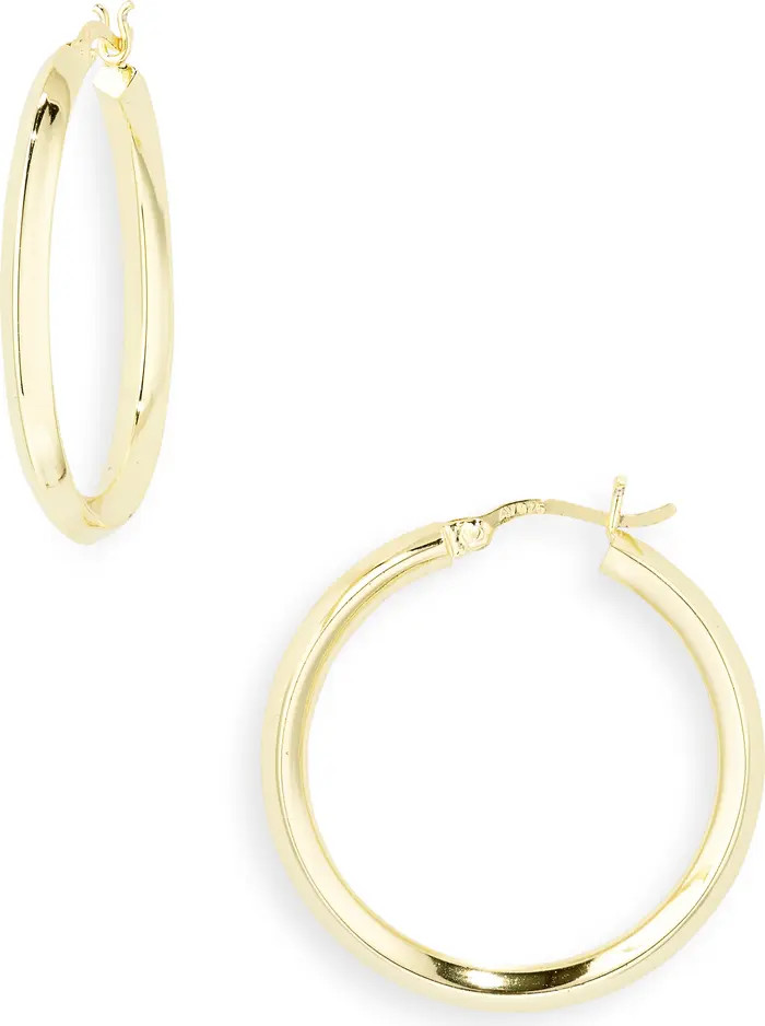 Argento Vivo Sterling Silver Knife Edge Hoop Earrings | Nordstrom | Nordstrom