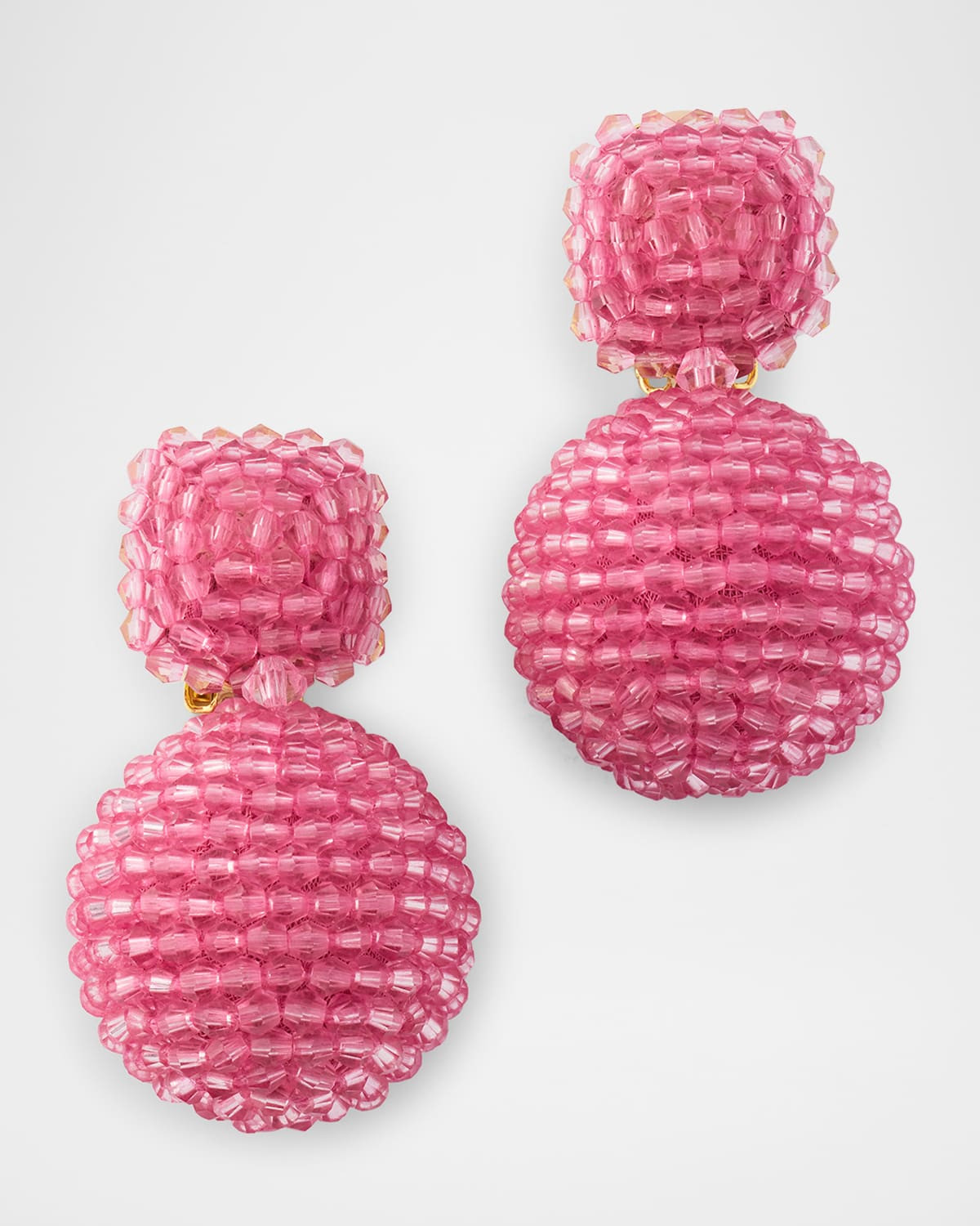 Round Beaded Drop Earrings | Neiman Marcus