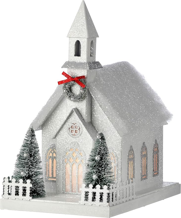 Regency International 11.5" Led/Battery Cardboard Timer Country Church | Amazon (US)