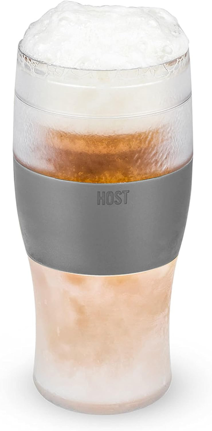 Host Freeze Beer Glasses, Frozen Beer Mugs, Freezable Pint Glass Set, Insulated Beer Glass to Kee... | Amazon (US)