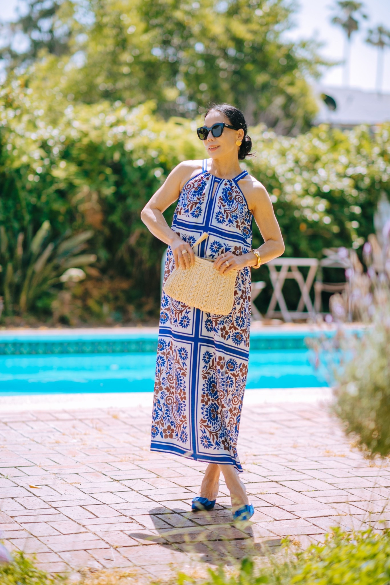 Always love a maxi dress with an elegant halter neckline—so flattering in its flow, color, and print.
@talbotsofficial.
#Talbots #MyTalbots #ad


#LTKSummerEdit #LTKOver40 #LTKPetite