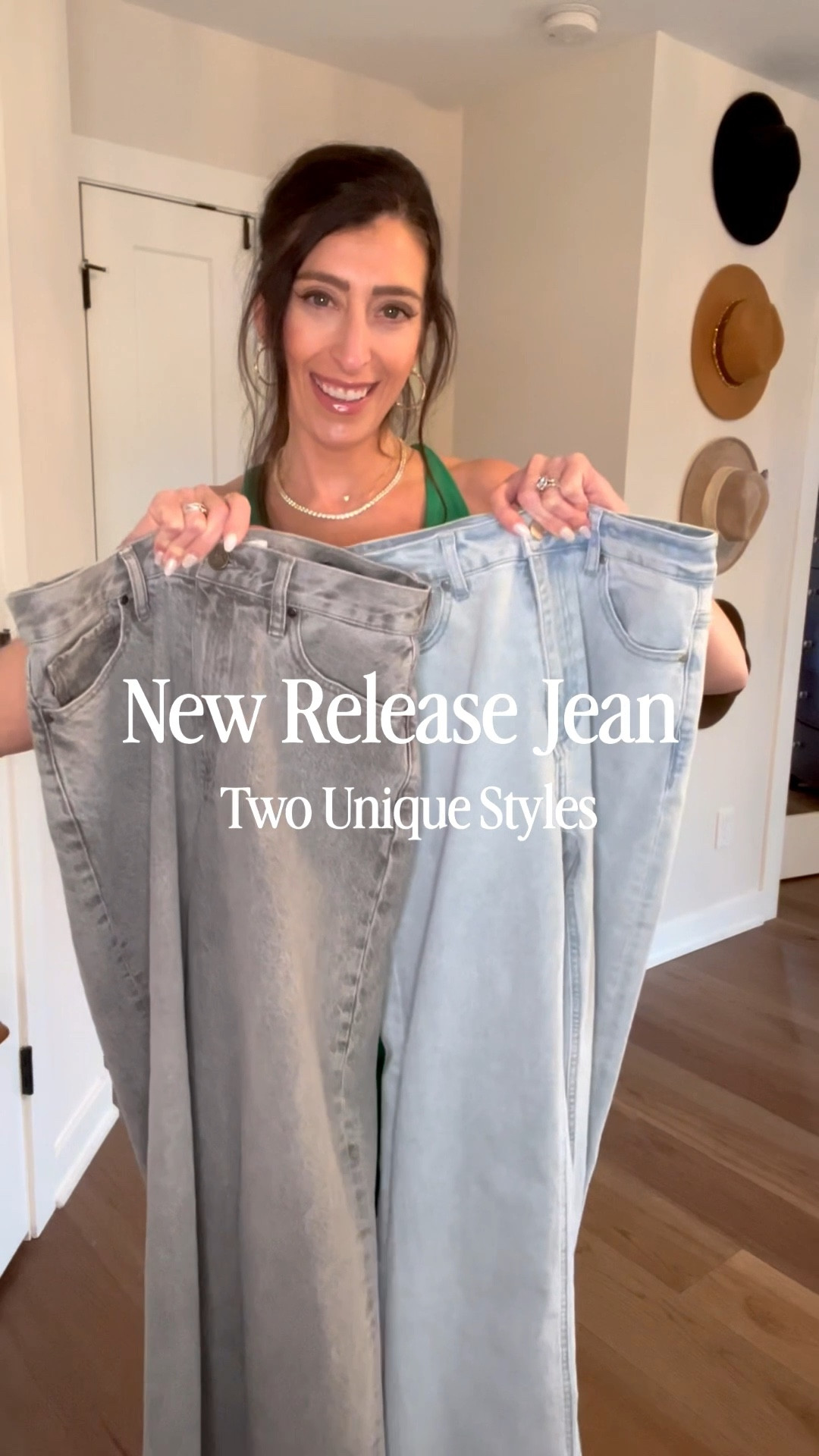New Jeans drop that you need to check out!  Under $50 (and currently on sale for $39.99).  Two style options:  wide leg, little stretch, multiple lengths & adjustable waist AND the straight leg, stretchy fabric, & ideal length.  Both look & feel high end!

Use code LOVE10SGIVL（valid until Feb 15）for 10% off

#newjeans #denimtrends #affordablefashion #momjeans #cincinnatiinfluencers 