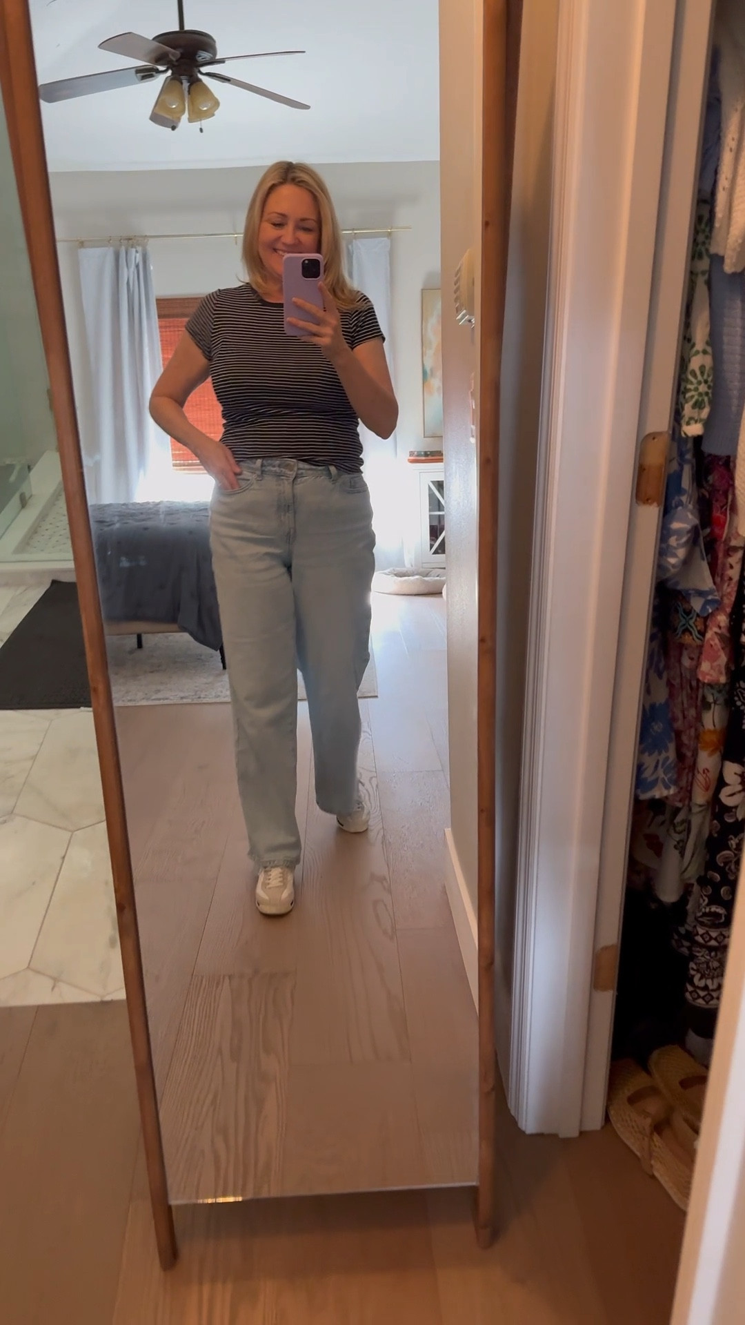 Caudal wide leg jeans, casual spring outfit 

#LTKootd #LTKOver40 #LTKSeasonal