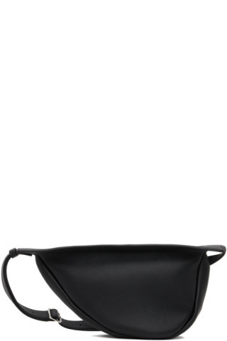 The Row - Black Small Slouchy Banana Bag | SSENSE