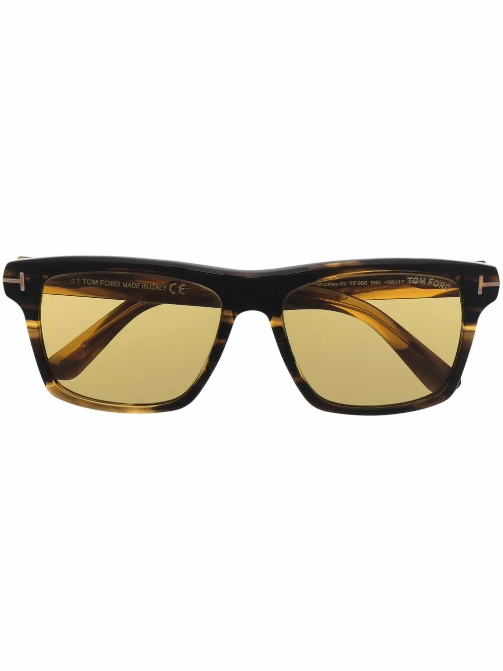 TOM FORD Eyewear tortoiseshell square-frame sunglasses - Brown | Farfetch Global