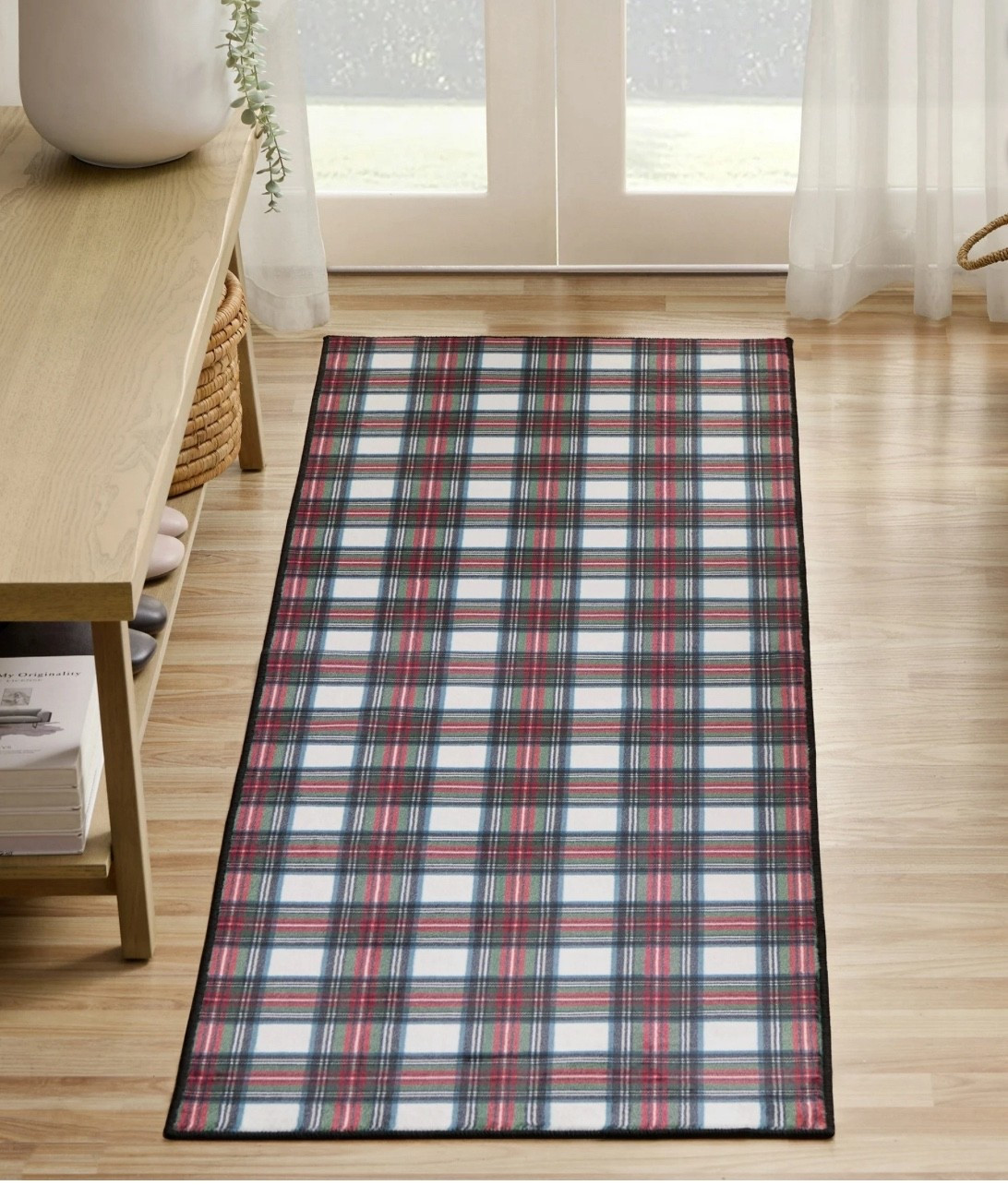 Checkered Rugs

🎄✨ Bringing a little holiday charm into the everyday with this adorable plaid runner! I grabbed the My Texas House washable runner from Walmart and y’all… it is so good. The red + green tartan plaid instantly feels festive without being over the top, and it’s the faux-fur soft texture that sold me. Perfect for kitchens, entryways, mudrooms, or in front of the sink! And yes — washable 🙌 so mom-life friendly. Easy to toss in the machine during holiday hosting season (or when the girls run through with snacks 😂).

It totally gives cozy cabin meets classic Christmas vibes, and I love that it works now through winter — from Thanksgiving gatherings to cookie baking to hot chocolate nights. If you love traditional holiday decor with a warm, nostalgic feel… this one is a must 🎁❤️

✨ Runner Size Shown: 2’ x 7’
✨ Budget-friendly & ships free!

🍒🤍🎄

…cozy home decor, plaid rugs, checkered rugs, holiday kitchen runner, Christmas decor accents, Thanksgiving hosting home inspiration, warm seasonal home styling, tartan plaid home details, easy washable rugs, Walmart home finds, holiday entryway ideas, fall to winter decorating, classic red and green plaid, cozy Christmas home decorating, fall boots & home styling mood, Thanksgiving home decor update, checkered rugs trending, Christmas decor trending 💫

#LTKHome #LTKFindsUnder50 #LTKHoliday