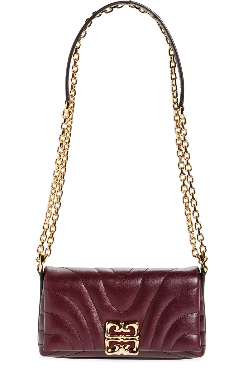 4G Liquid Logo Quilted Calfskin Wallet on a Chain | Nordstrom