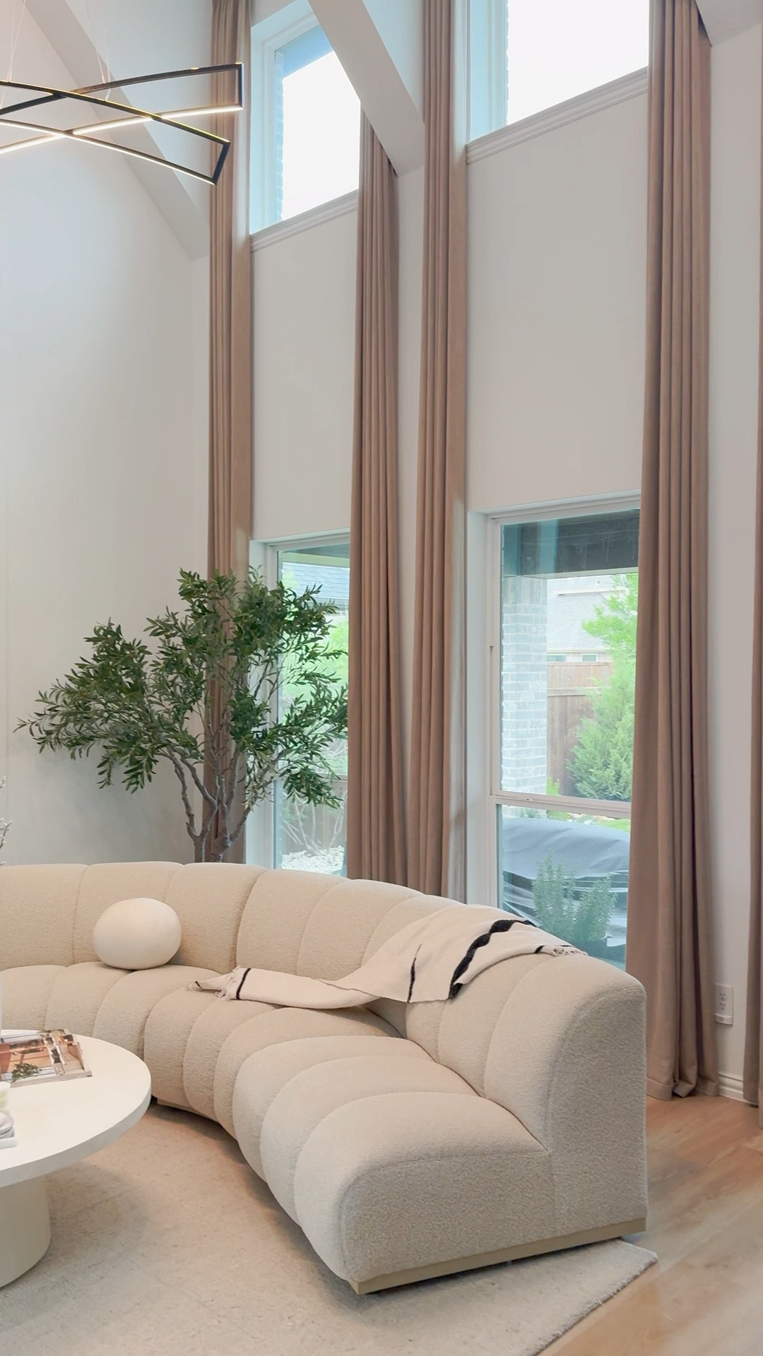 After YEARS of going back and forth with my hubby… I finally did it 😭✨

And tell me why I went ALL IN…
6 panels, floor-to-ceiling, fully customized 🤍

Because if we’re doing curtains… we’re doing them RIGHT.

The height alone? Makes the ceilings look taller
The fullness? Rich. Luxe. Designer.
The quality? I’m actually impressed
And the fact that they were affordable?? Yeah… obsessed.

This is your sign to stop overthinking it and just upgrade your space 👏🏽

Now my living room is finally giving what it was supposed to give ✨

Are you team full & dramatic or simple & minimal? 👇🏽


#LTKstorytime #LTKdayinmylife #LTKHome