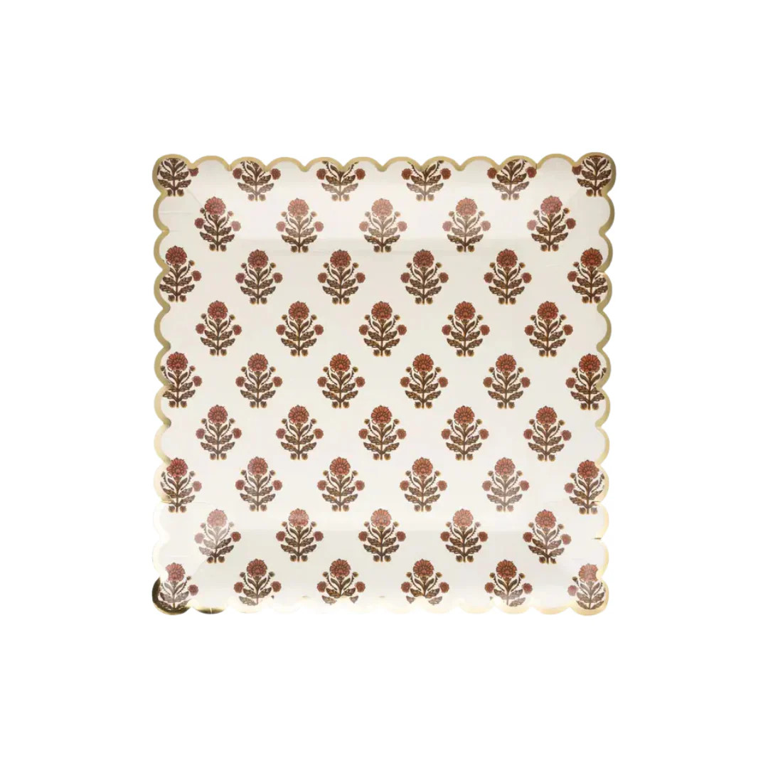 Give Thanks Floral Plates | Pink Antlers