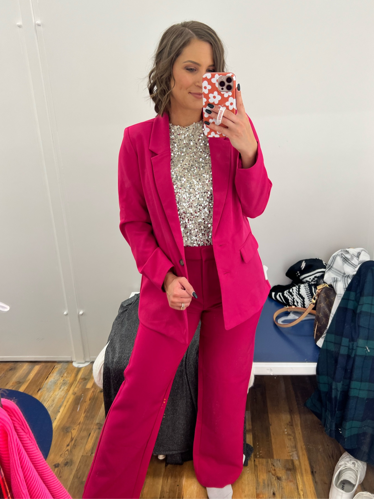 Another way to wear this sequin top. A good work party option or NYE. Wearing a small in all 3  

#LTKparties #LTKsalealert #LTKHoliday