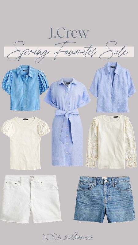 JCrew spring favorites sale! Neutral outfit - linen dress - denim shorts - cropped tops

#LTKworkwear #LTKsalealert #LTKfindsunder100