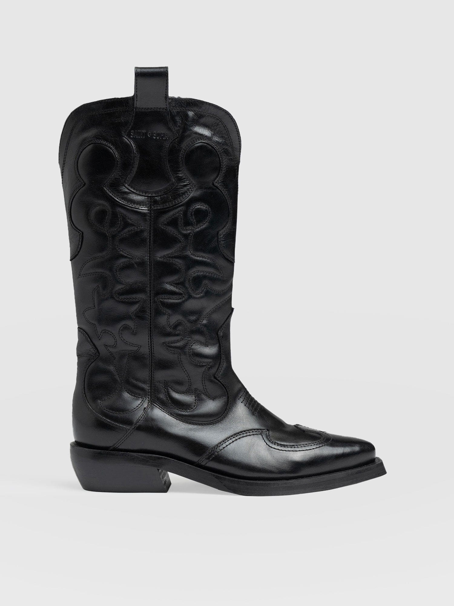 Kansas Western Boot - Black | Saint + Sofia