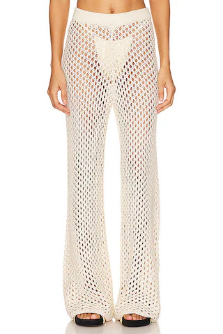 MINKPINK Balmy Crochet Knit Pants in Cream from Revolve.com | Revolve Clothing (Global)