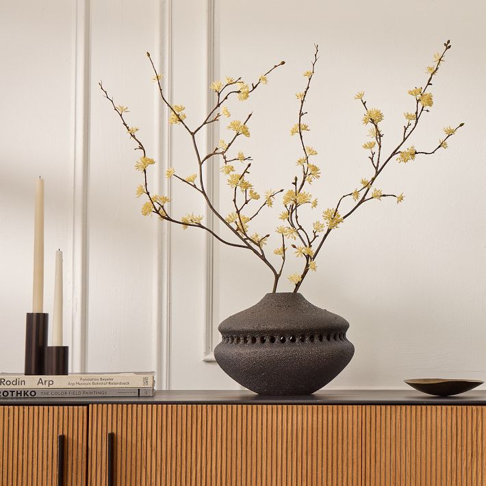 Faux Yellow Floral Branch | West Elm (US)