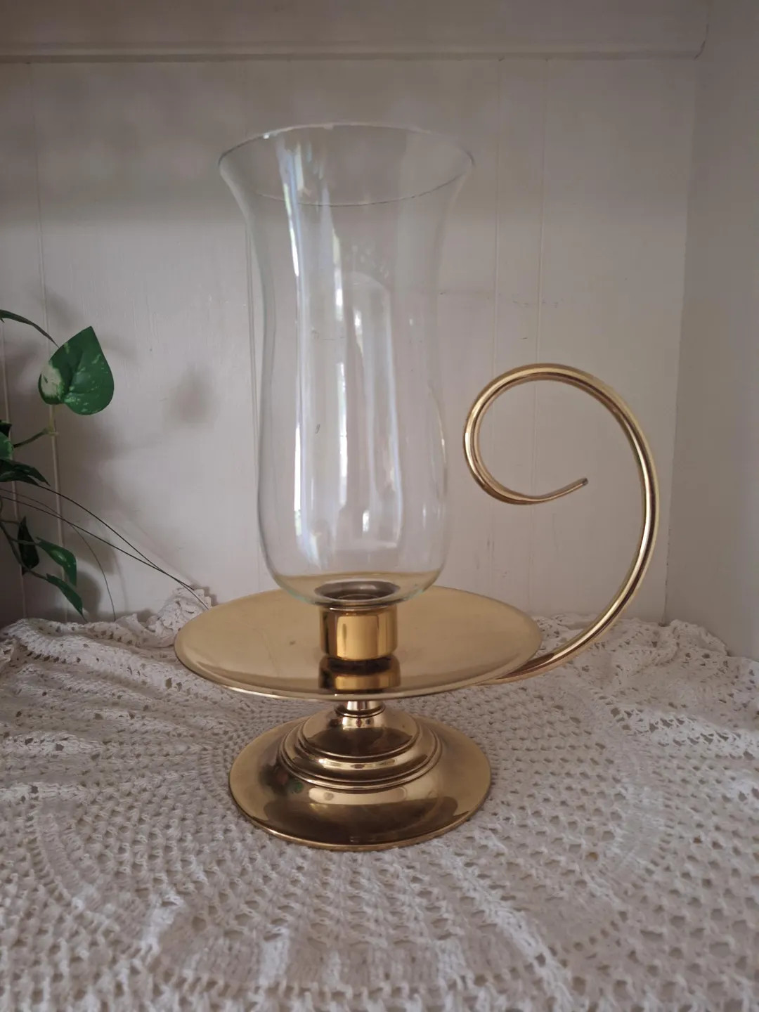 Baldwin Brass Large Vintage Hurricane Candle Holder Forged in America Brass Hurricane Lamp Brass ... | Etsy (US)