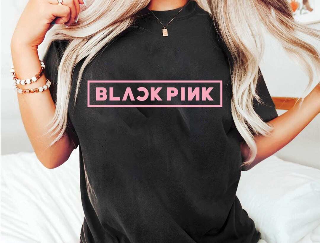 Black Pink Shirt, Black Pink Logo Shir,t Kpop Lover Shirt, Black Pink Lover Gift Black Pink Shirt... | Etsy (US)