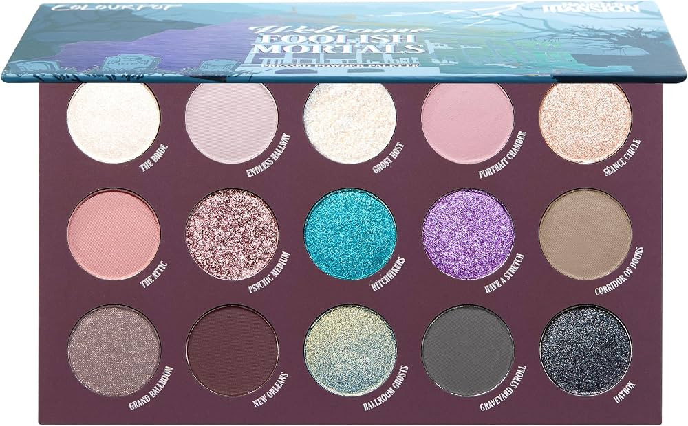 ColourPop x Haunted Mansion Foolish Mortals Eyeshadow Palette - Eye Makeup Palette with Matte, Me... | Amazon (US)