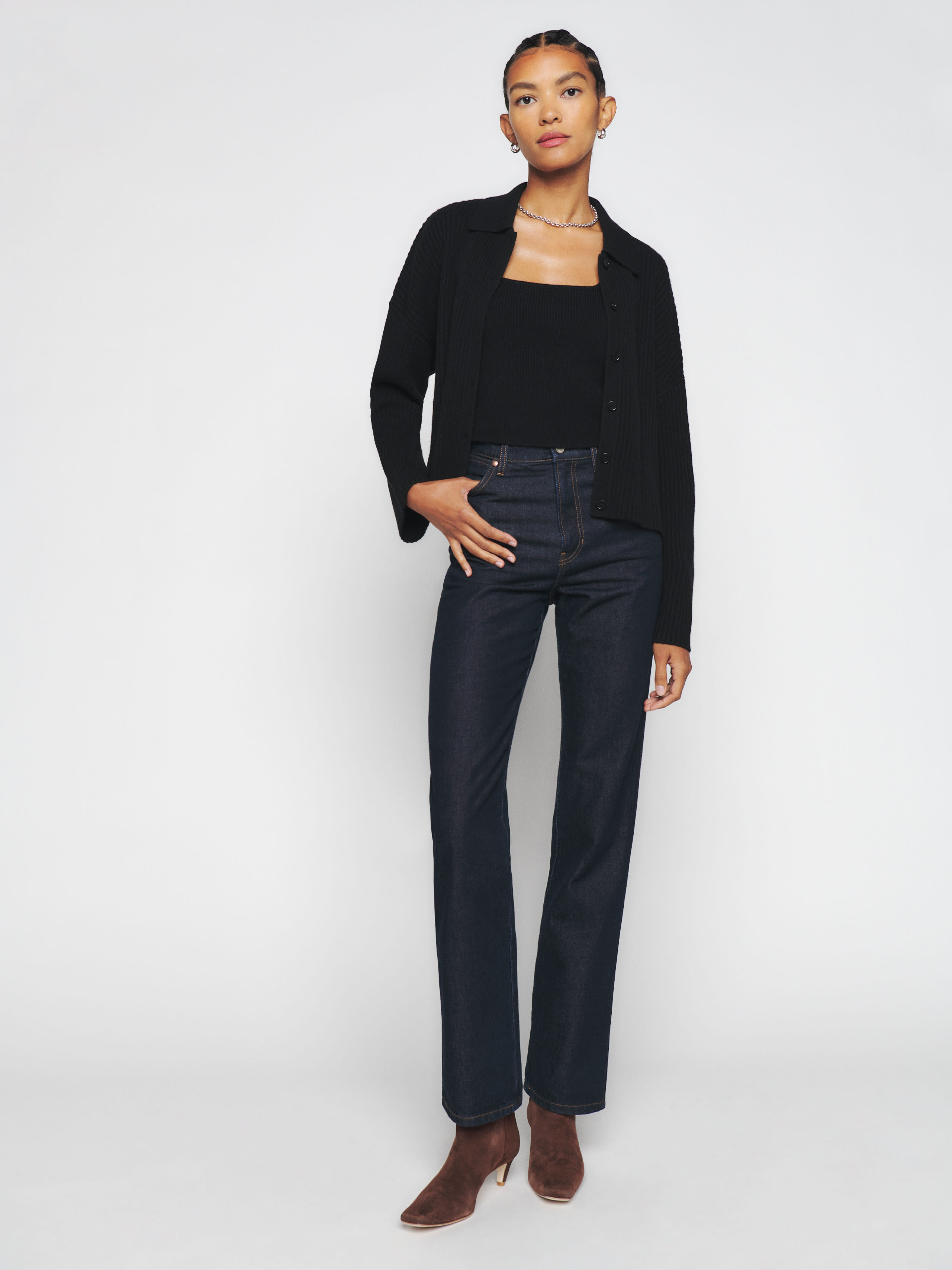 Frida Cashmere Tank And Cardi Set | Reformation (Global)